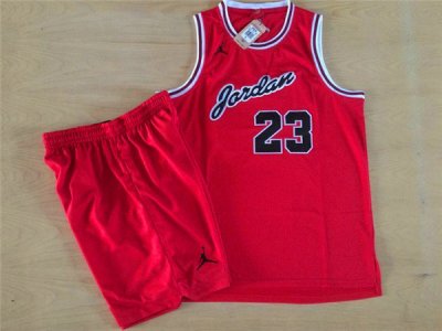 Maillot De Basket Chicago Bulls Engrener Commemorative Edition Rouge Short et Survetement